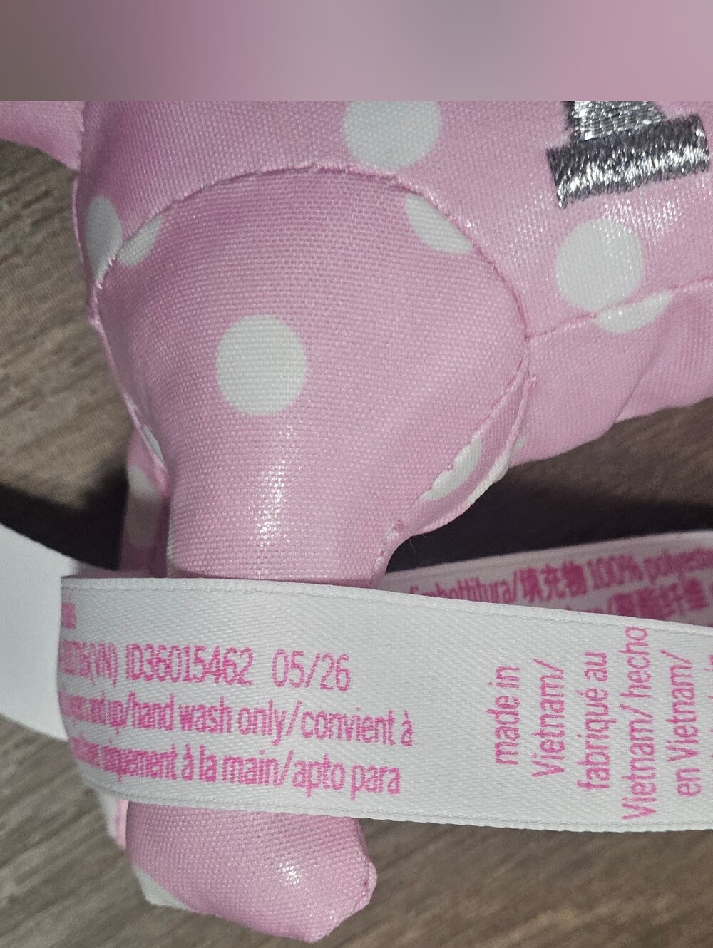 PINK Victoria's Secret Micro Dog Keychain Bag Charm Pink Polka Dot Watch Party - Picture 12 of 16